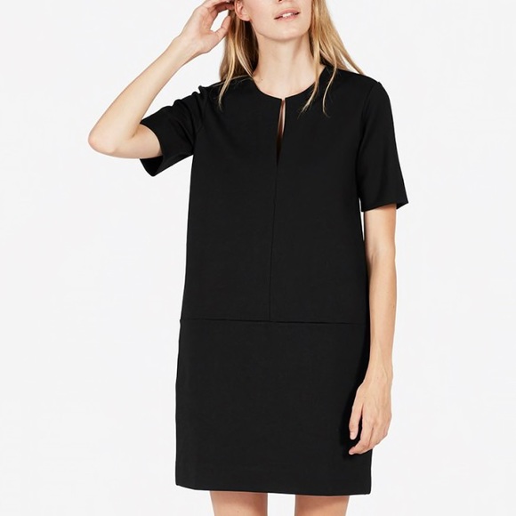 Everlane Dresses & Skirts - Everlane Sz M Split Neck Ponte Dress EUC
